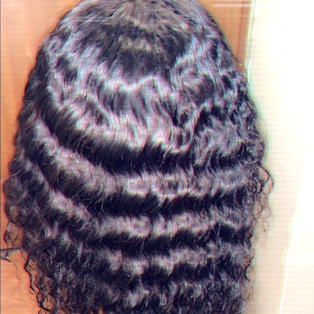 Frontal lace human hair wig